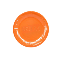 9 inch Paper Plate-Orange-10