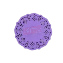 4.5 inch Paper Mat-Purple-RND-12