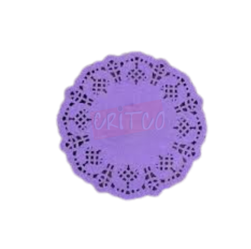 4.5 inch Paper Mat-Purple-RND-12