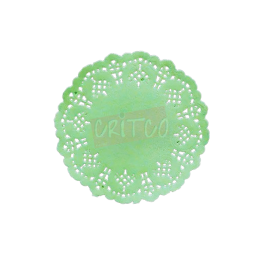 4.5 inch Paper Mat-Light Green-RND-12