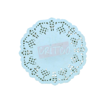 4.5 inch Paper Mat-Light Blue-RND-12