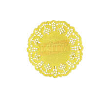 3.5 inch Paper Mat-Yellow-RND-12