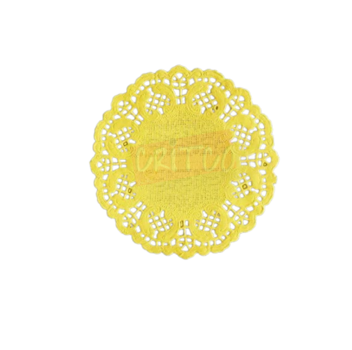 3.5 inch Paper Mat-Yellow-RND-12