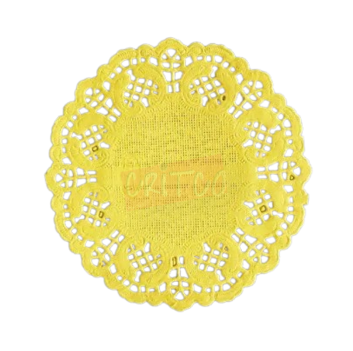 8.5 inch Paper Mat-Yellow-RND-12