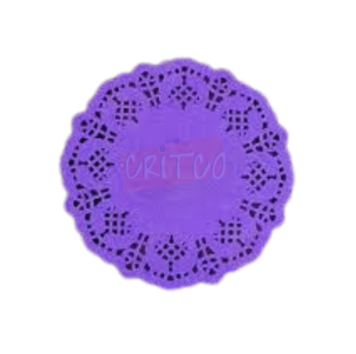 6.5 inch Paper Mat-Purple-RND-12