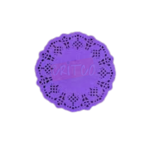 3.5 inch Paper Mat-Purple-RND-12