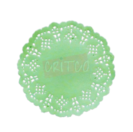 7.5 inch Paper Mat-Light Green-RND-12